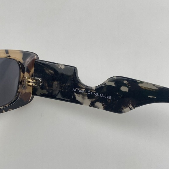 Agnes Piana-Dalmata Sunglasses mod AGN001 Rectangular Tortoise Cat Eye Polarized main image 9